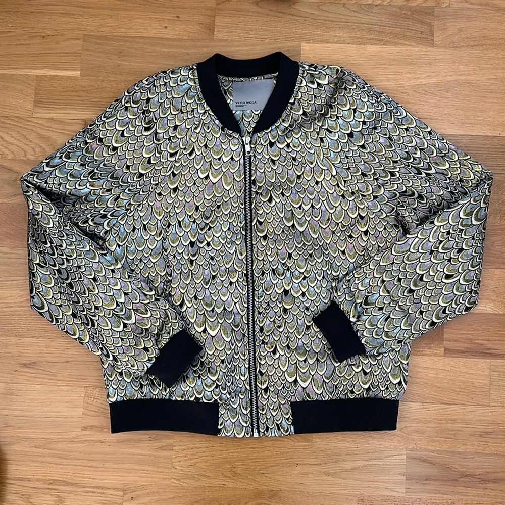 Vera Moda peacock bomber jacket